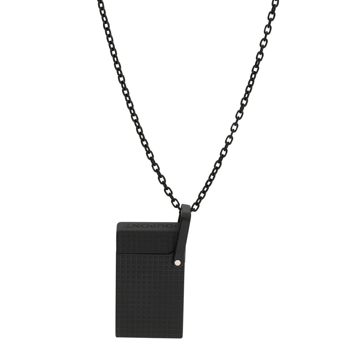 DUPONT ACCESSORIES [style_3597390302090] Bật lửa châm Xì Gà màu đen kèm dây đeo bằng kim loại, - S.T.Dupont (LI NECKLACE MATTE BLACK (2) style no K27068CH)