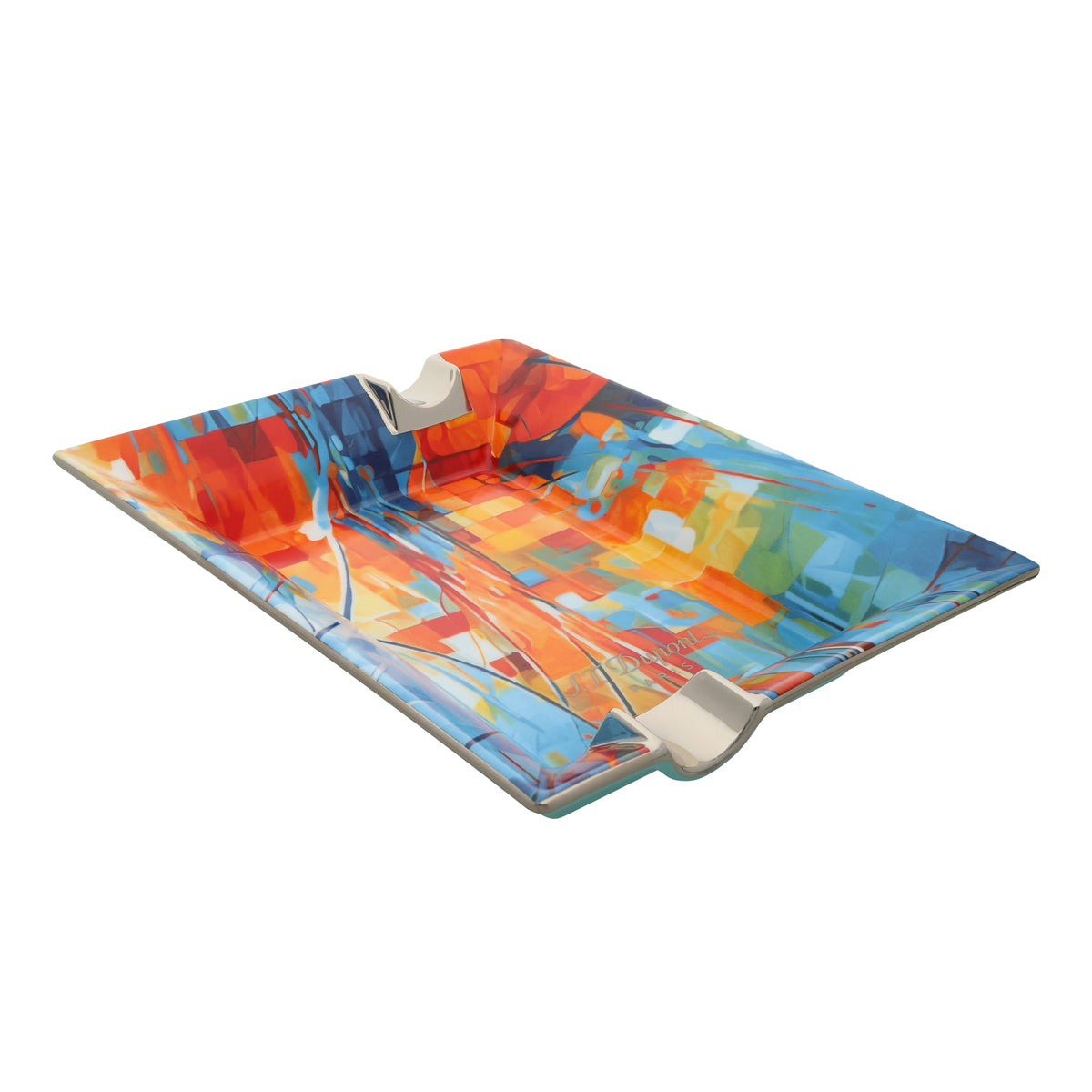 DUPONT ACCESSORIES [style_3597390302441] Gạt tàn Xì gà bằng sứ - S.T. Dupont (ASHTRAY GRAFF&#39;TY MULTICO style no. 006424)