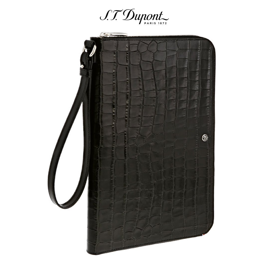 DUPONT ACCESSORIES Túi cầm tay bằng da bò (CLUTCH DANDY  BLACK - 181061) - S.T.Dupont