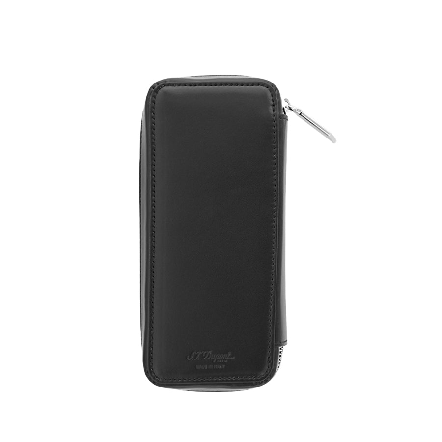 DUPONT ACCESSORIES Túi Đựng Bút Màu Nâu Bằng Da Bò (Pen Case Leather X3 Black - 007111) - S.T.Dupont