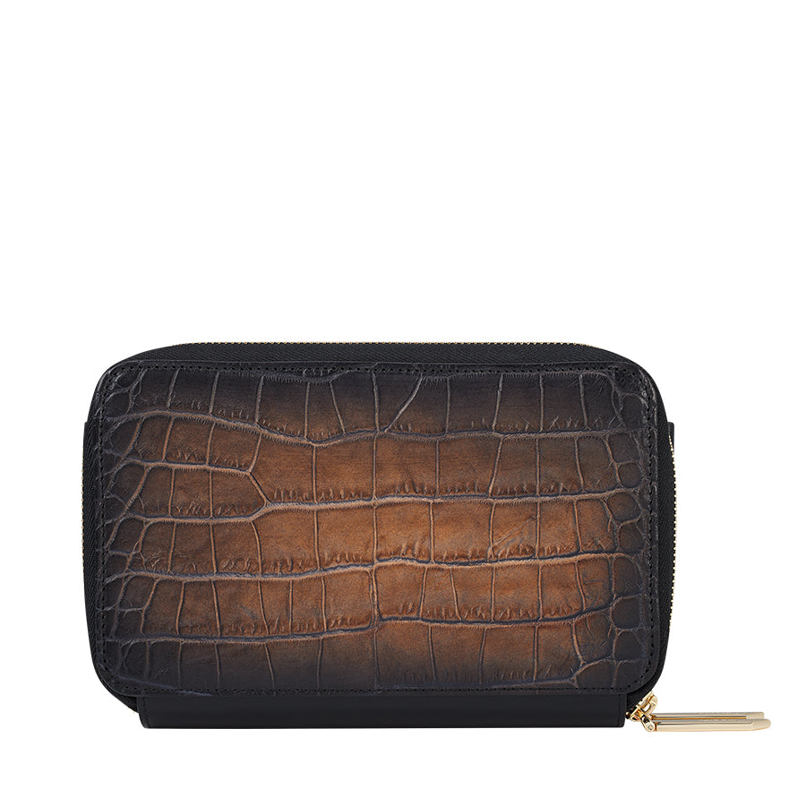 DUPONT ACCESSORIES Túi da màu đen bằng da bò (CIGAR S CROSSBODY LGR A HAVANA - 141452) - S.T.Dupont