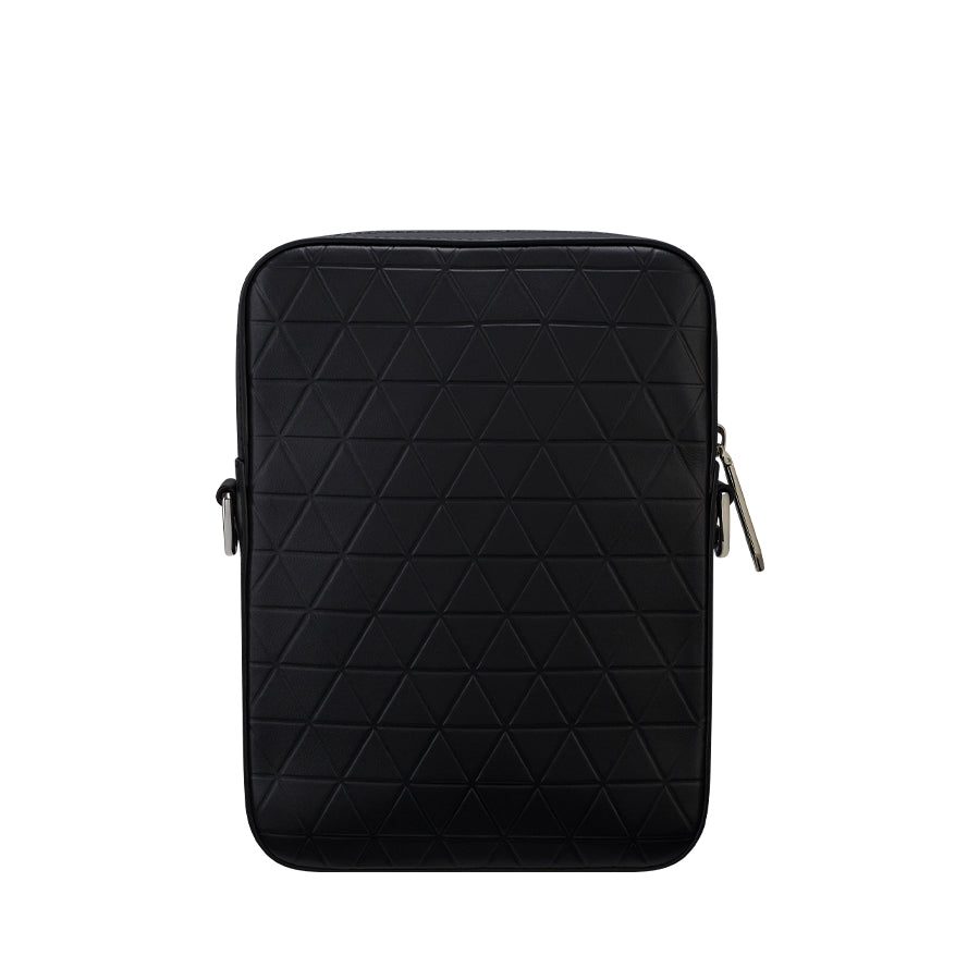 DUPONT ACCESSORIES Túi da màu đen bằng da bò (CROSS BODY ZIP FIREHEAD BLACK - 160010) - S.T.Dupont