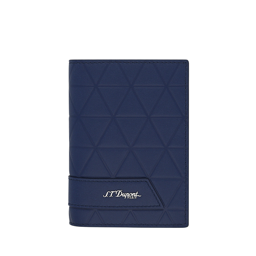 DUPONT ACCESSORIES Ví da đựng thẻ S.T. Dupont VERTICAL 4CC FIREHEAD BLUE | 161612