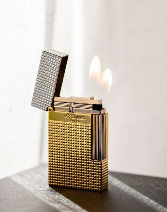 DUPONT ACCESSORIES Yellow S.T. DUPONT LINE 2 GOLDEN HOUR LIGHTER