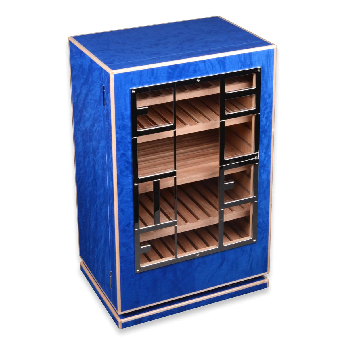 ELIE BLEU ACCESSORIES BLUE MADRONA 150 CIGARS HUMIDOR CABIN ELIE BLEU