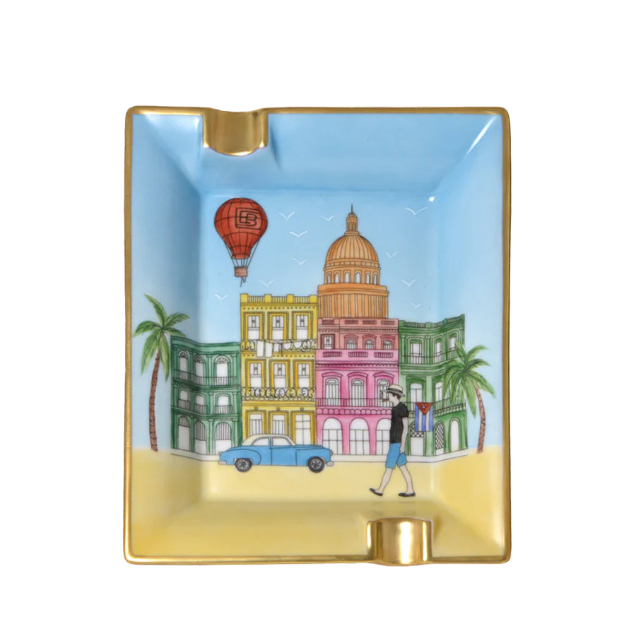 ELIE BLEU ACCESSORIES Gạt tàn Xì gà Elie Bleu Casa Cubana  Hand-Painted Portrait No.62/88 | CC12PMPOR1