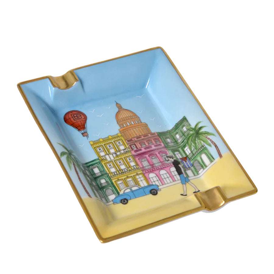 ELIE BLEU ACCESSORIES Gạt tàn Xì gà Elie Bleu Casa Cubana  Hand-Painted Portrait No.62/88 | CC12PMPOR1