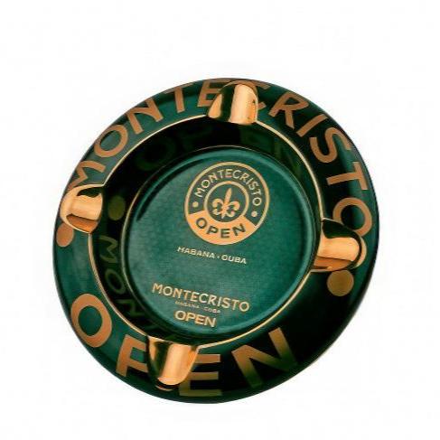 HABANOS ACCESSORIES Gạt tàn bằng sứ loại 4 điếu - Porcelain Ashtray MONTECRISTO Open 4 cigars