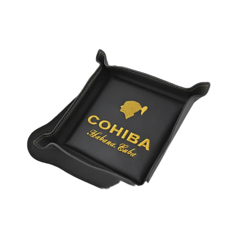 HABANOS ACCESSORIES Khay đựng phụ kiện bằng da bò- COHIBA Leather Pocket Emptyer