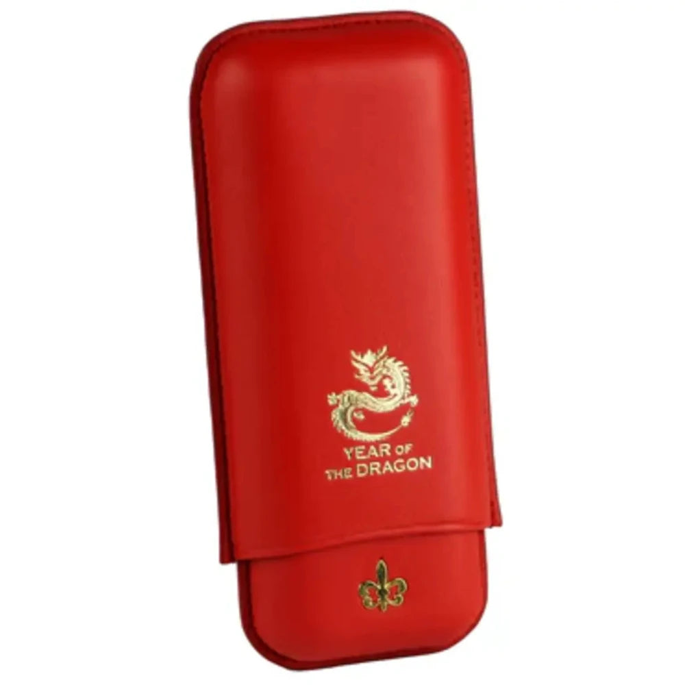 HABANOS ACCESSORIES MONTECRISTO YEAR OF DRAGON Leather Cigar Case Bao da đựng Xì Gà bằng da bò