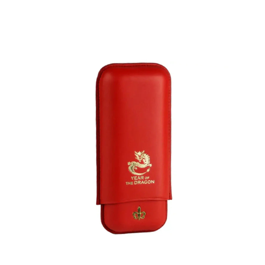 HABANOS ACCESSORIES MONTECRISTO YEAR OF DRAGON Leather Cigar Case Bao da đựng Xì Gà bằng da bò