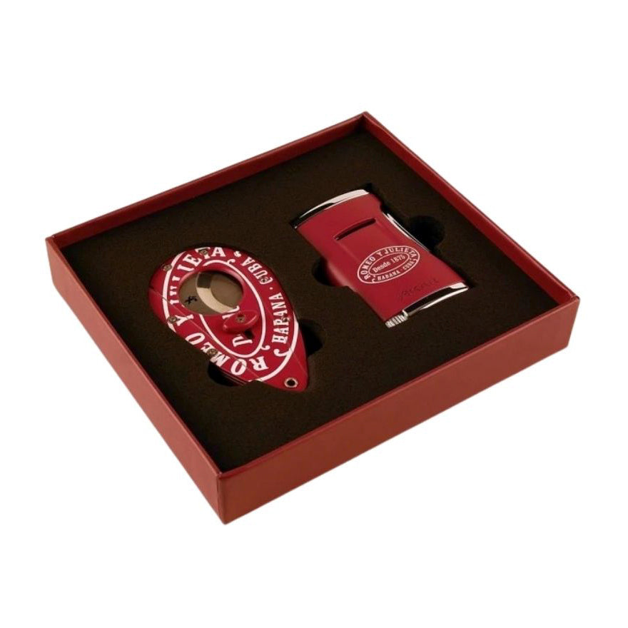 HABANOS ACCESSORIES [style_8010202009346] Bộ phụ kiện Bật lửa và Dao cắt  Romeo Y Julieta-Lighter and Cutter Set