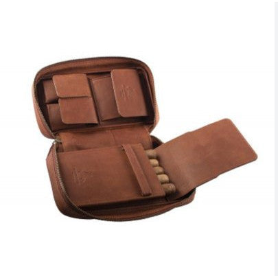 HABANOS ACCESSORIES [style_8010202009385] Bao Da Đựng Xì Gà  Da Bò Traveling Case Montecristo