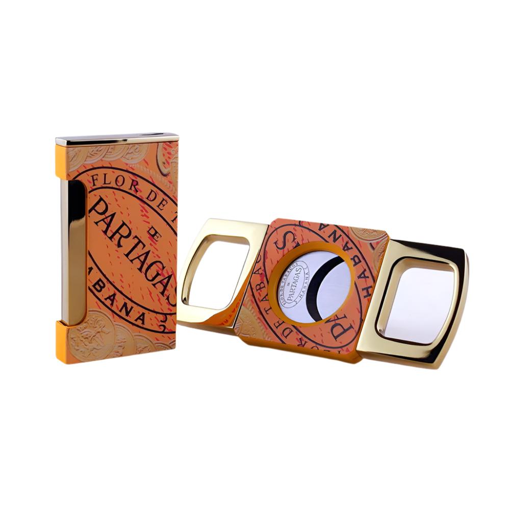 HABANOS ACCESSORIES [style_8010202009734] Bộ phụ kiện bật lửa &amp; dao cắt-  PARTAGAS (cutter &amp; lighter set)