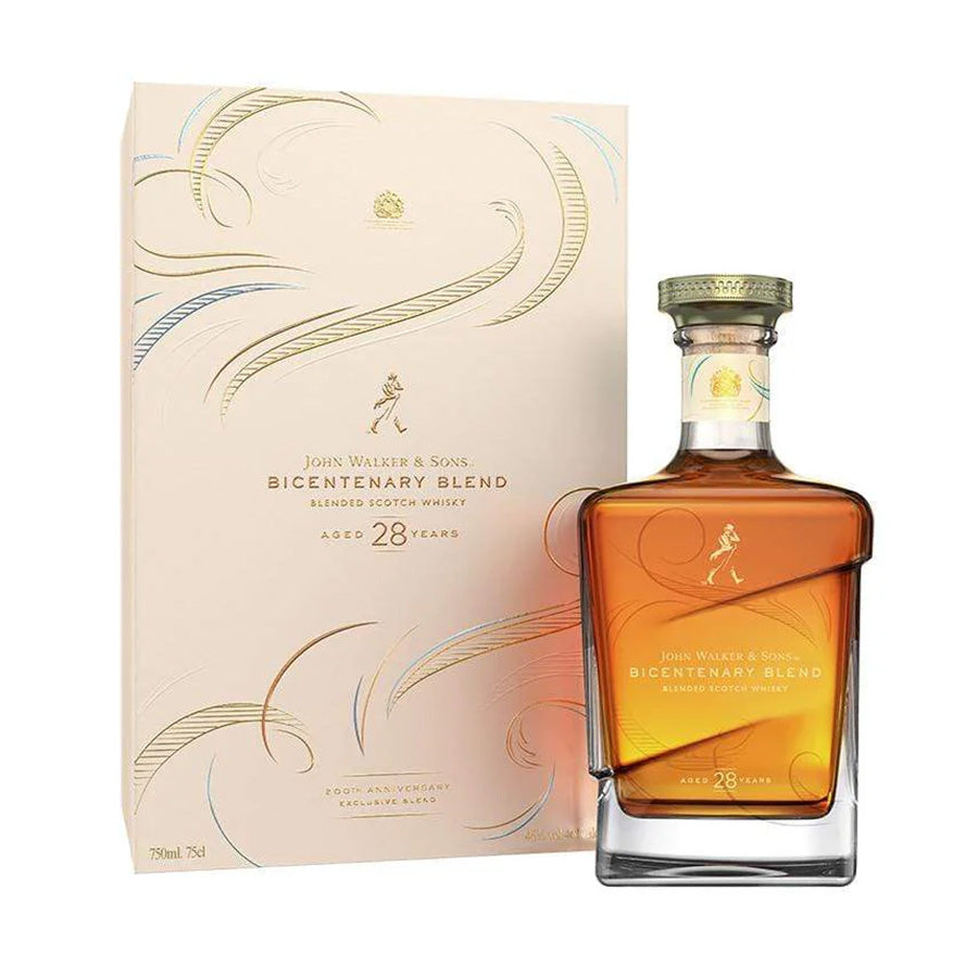 John Walker &amp; Sons LIQUORS-SPIRITS 75cl JW &amp; SONS BICENTENARY BLEND 28 Y.O