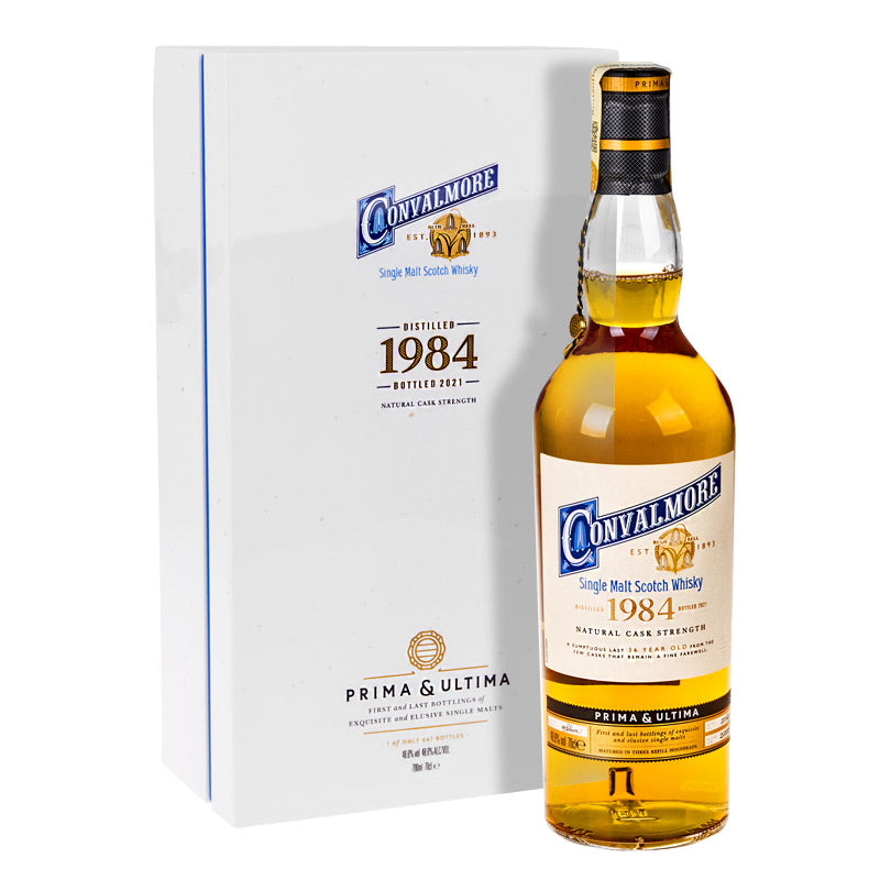 JW Whisky LIQUORS-SPIRITS P&amp;U2 / 70 CONVALMORE 1984 36 Y.O PRIMA &amp; ULTIMA