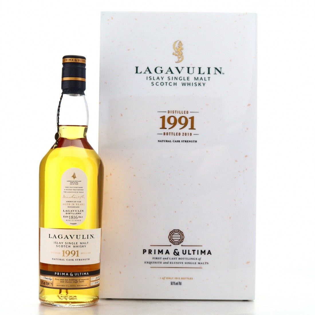 Lagavulin LIQUORS-SPIRITS 70cl LAGAVULIN 1991 28 Y.O PRIMA &amp; ULTIMA