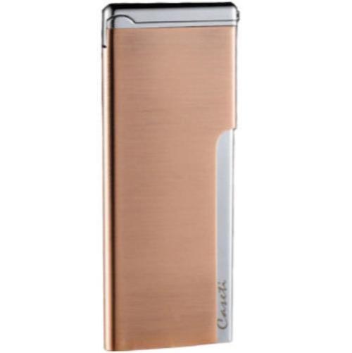 MING WIDE ACCESSORIES CASETI CHROME POLISH BRUSHED RED COPPER LIGHTER