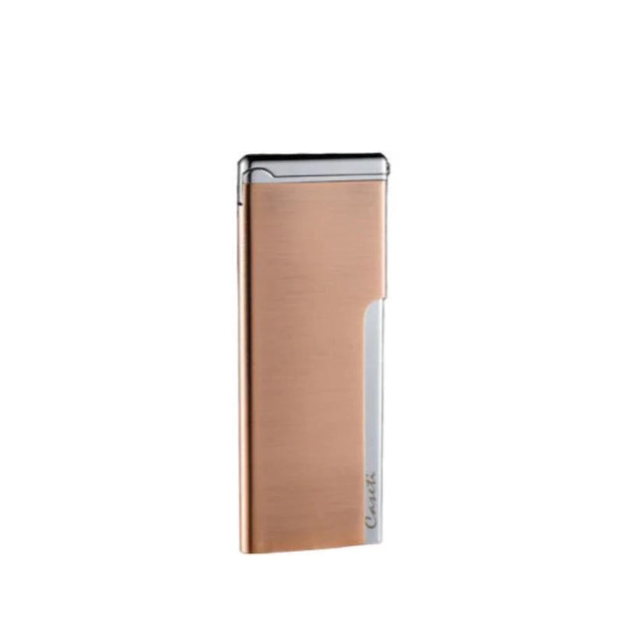 MING WIDE ACCESSORIES CASETI CHROME POLISH BRUSHED RED COPPER LIGHTER