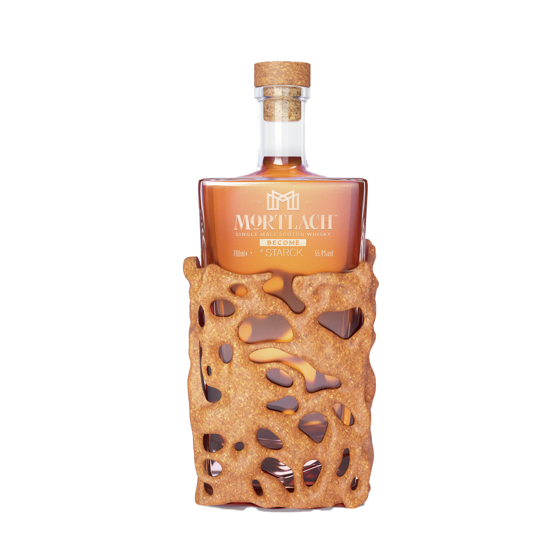 Mortlach LIQUORS-SPIRITS 70cl Rượu Mortlach Single Malt Scotch Whisky Become Starck 55.4% 700ml