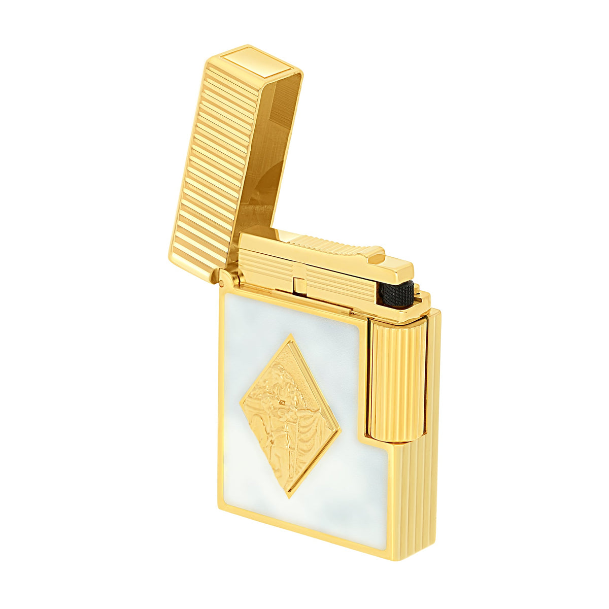 S.T. DUPONT ACCESSORIES Bật lửa ST.Dupont Ligne 1 Cling Romeo Y Julieta White / Yellow Gold - C14050CL