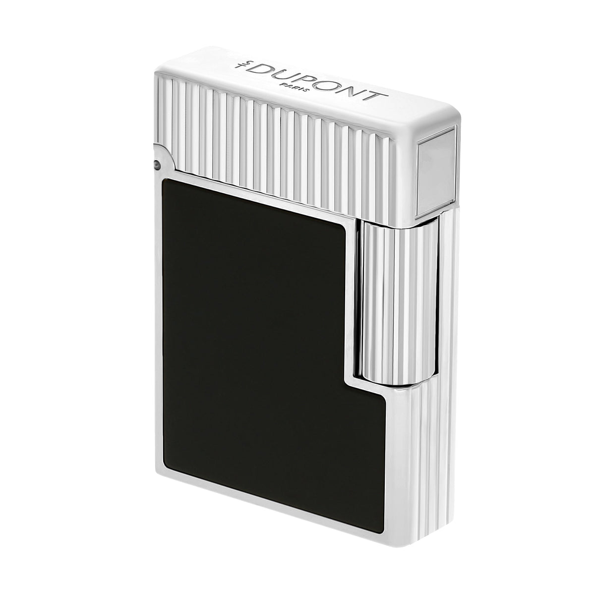 S.T. DUPONT ACCESSORIES Bật lửa ST.Dupont Ligne 1 Vertical Lines Black/Palladium - C14121