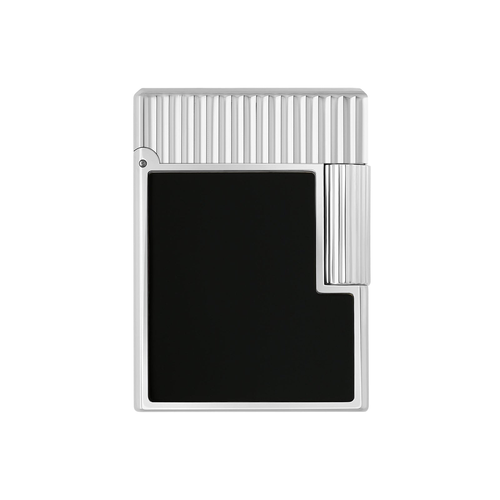 S.T. DUPONT ACCESSORIES Bật lửa ST.Dupont Ligne 1 Vertical Lines Black/Palladium - C14121