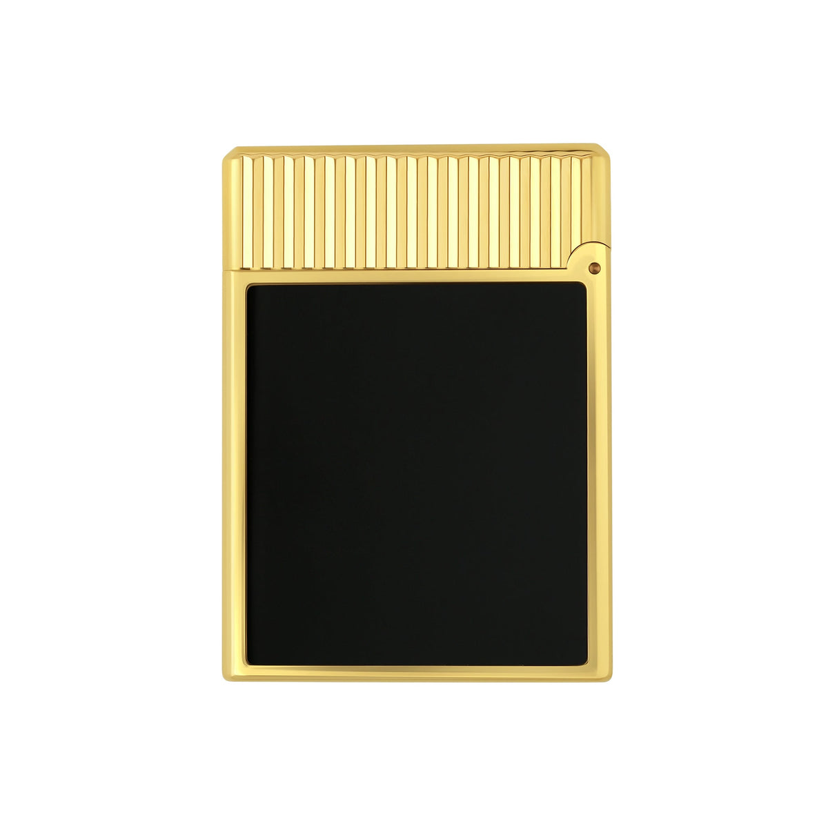 S.T. DUPONT ACCESSORIES Bật lửa ST.Dupont Ligne 1 Vertical Lines Black/ Yellow Gold - C14120