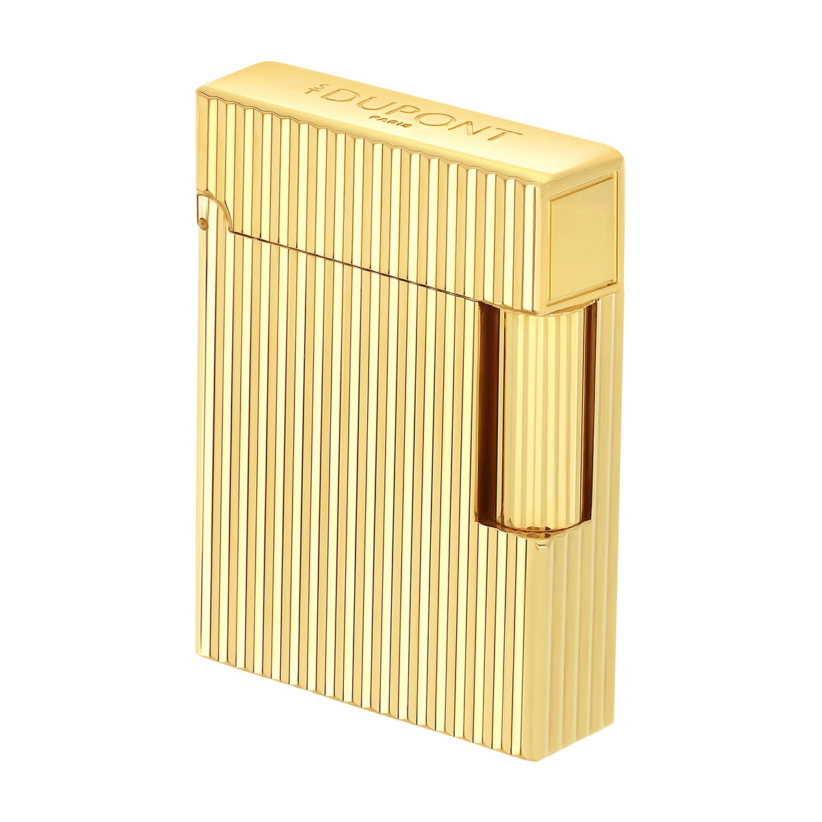S.T. DUPONT ACCESSORIES Bật lửa ST.Dupont Ligne 1 Vertical Lines Yellow Gold - C14020