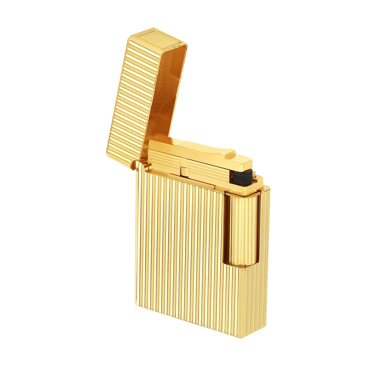 S.T. DUPONT ACCESSORIES Bật lửa ST.Dupont Ligne 1 Vertical Lines Yellow Gold - C14020