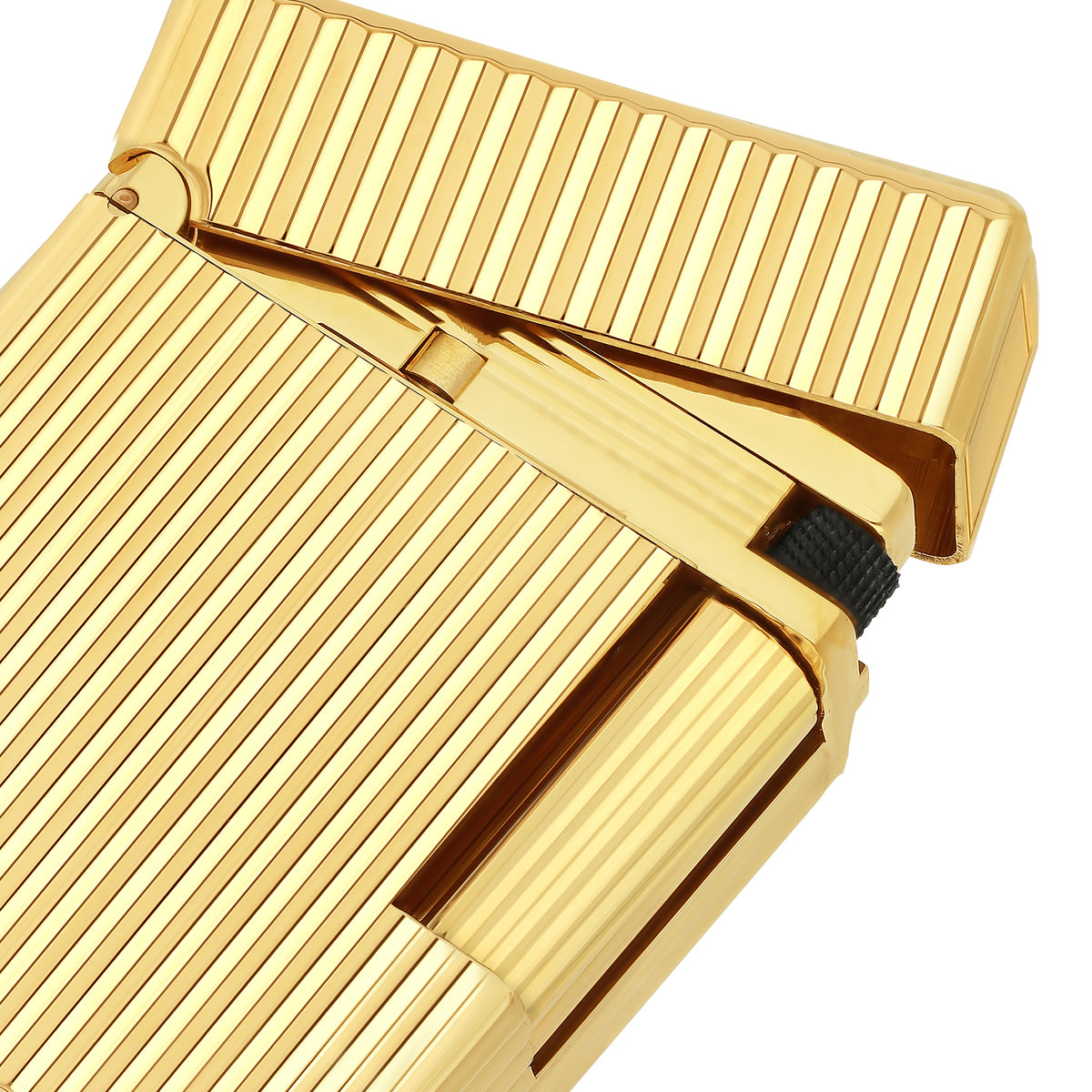 S.T. DUPONT ACCESSORIES Bật lửa ST.Dupont Ligne 1 Vertical Lines Yellow Gold - C14020