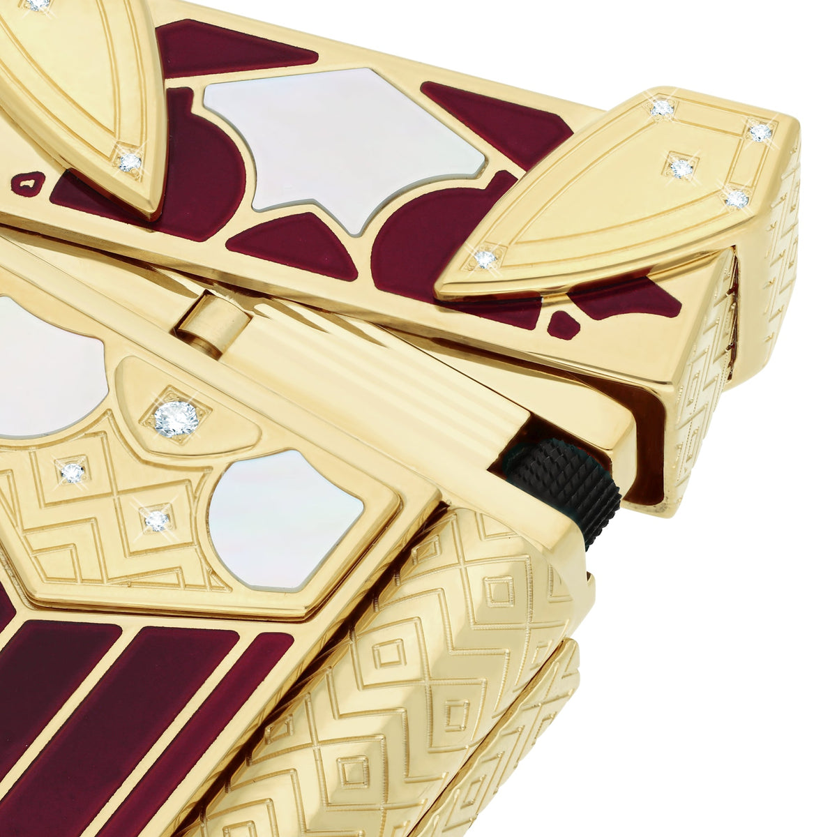 S.T. DUPONT ACCESSORIES Bật lửa ST.Dupont Ligne 2 Small HC MAHARANI Exclusive Yellow Gold - C18388