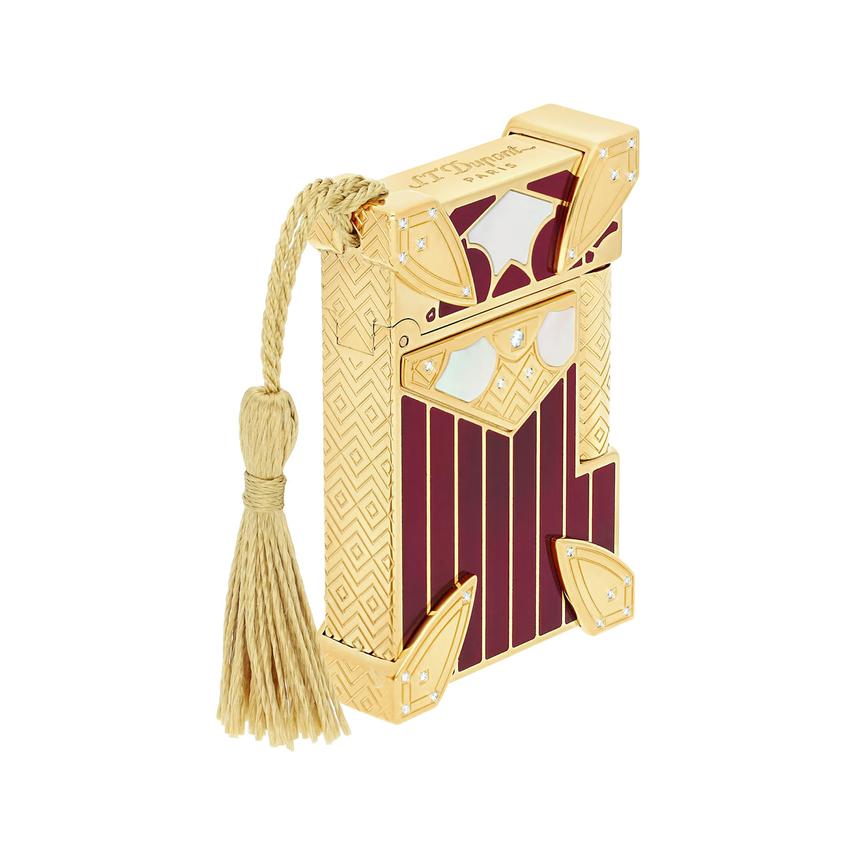 S.T. DUPONT ACCESSORIES Bật lửa ST.Dupont Ligne 2 Small HC MAHARANI Exclusive Yellow Gold - C18388