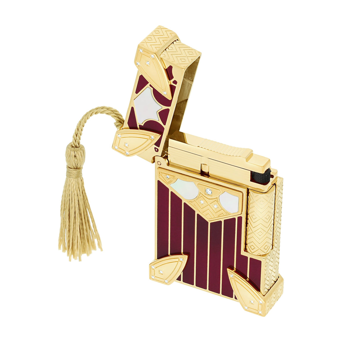 S.T. DUPONT ACCESSORIES Bật lửa ST.Dupont Ligne 2 Small HC MAHARANI Exclusive Yellow Gold - C18388