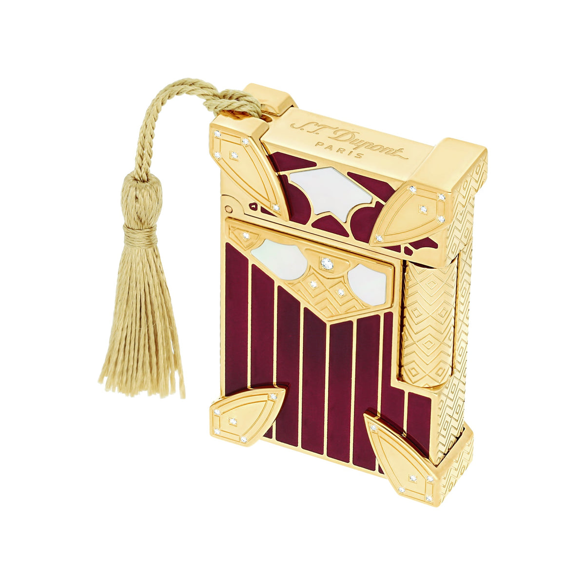 S.T. DUPONT ACCESSORIES Bật lửa ST.Dupont Ligne 2 Small HC MAHARANI Exclusive Yellow Gold - C18388