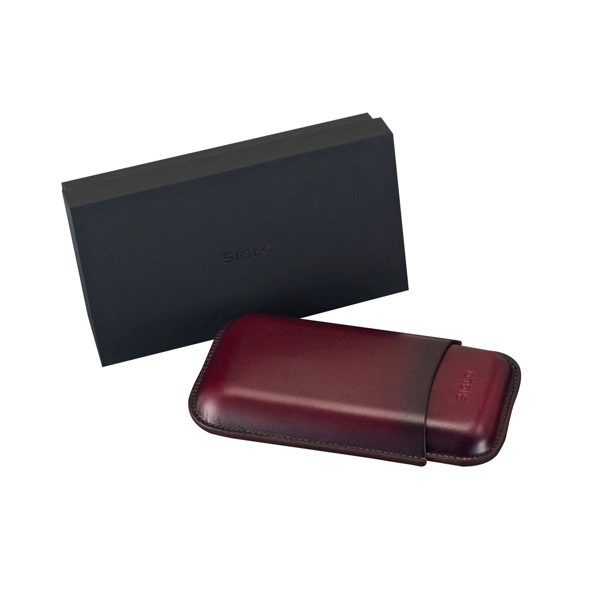 SIGLO ACCESSORIES Bao Da Cigar Siglo Patina Cigar Case - Purple