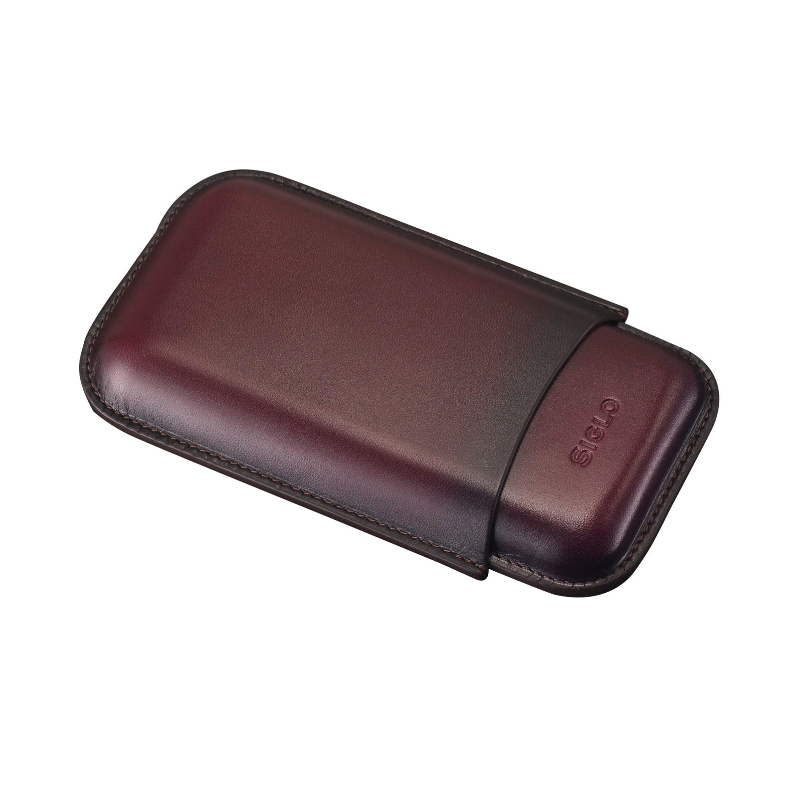 SIGLO ACCESSORIES Bao Da Cigar Siglo Patina Cigar Case - Purple