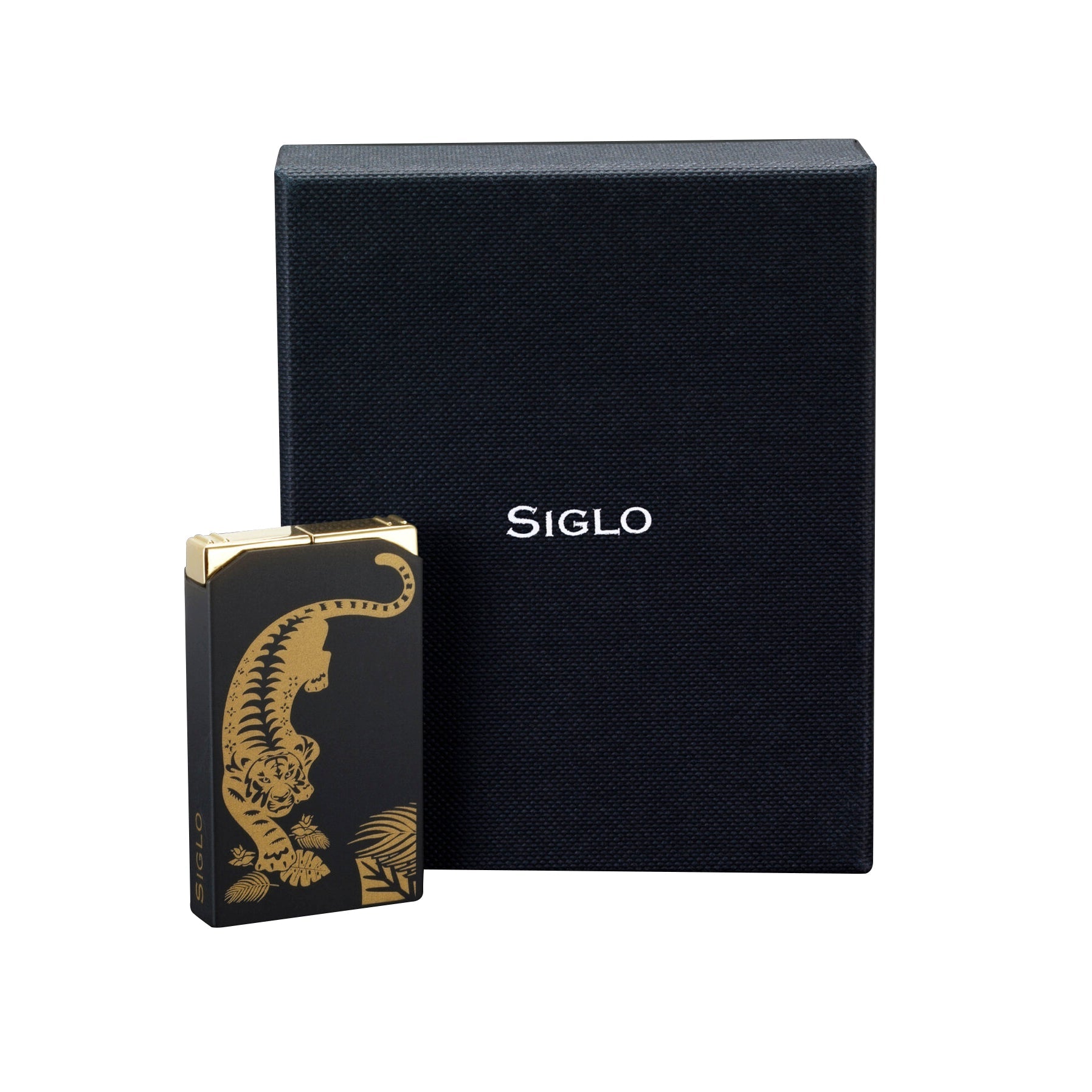 SIGLO ACCESSORIES Siglo Tiger Lighter - Shiny Black