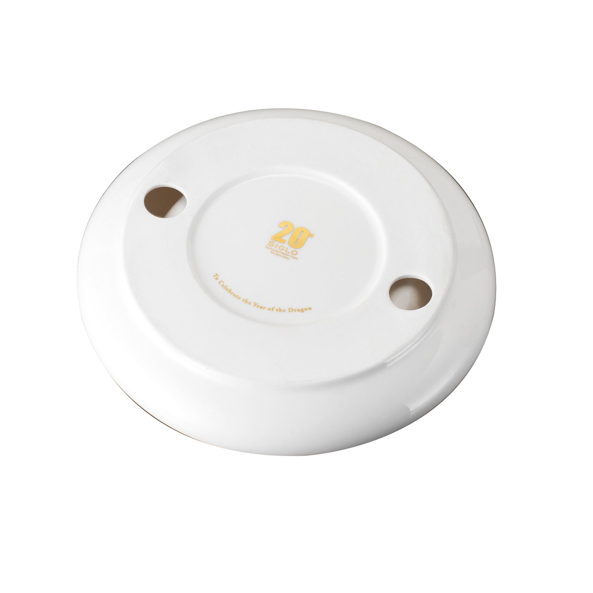 SIGLO ACCESSORIES [style_8010202009714] Gạt tàn  sứ loại 4 điếu in hình rồng - SIGLO YEAR OF THE DRAGON ASHTRAY