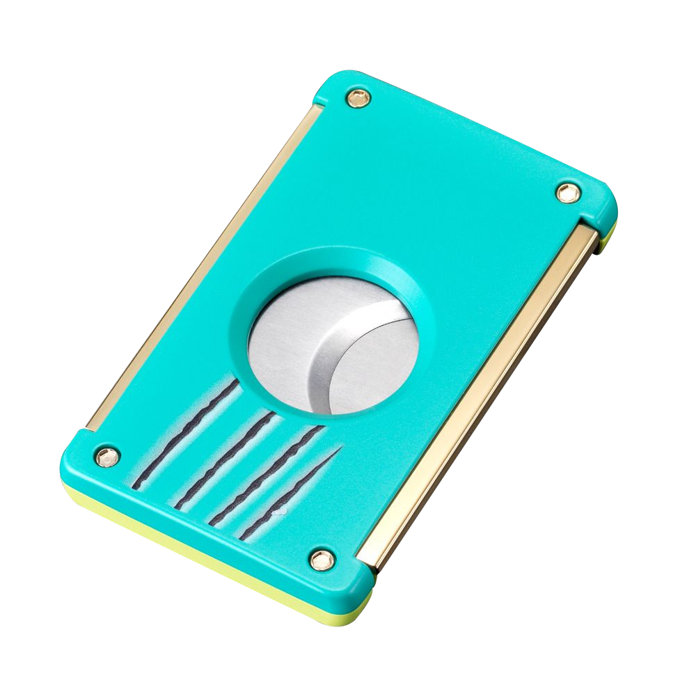 SIGLO ACCESSORIES [style_8010202009896] Bộ phụ kiện bật lửa &amp; dao cắt Xì Gà bằng kim loại - SIGLO CAT LIG &amp; CUT SET - YELLOW/GREEN