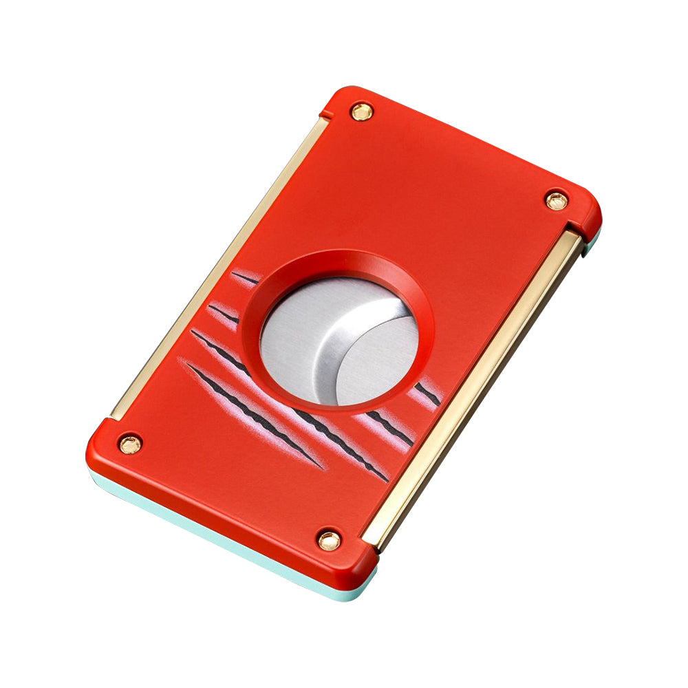 SIGLO ACCESSORIES [style_8010202009897] Bộ phụ kiện bật lửa &amp; dao cắt Xì Gà bằng kim loại - SIGLO CAT LIG &amp; CUT SET - BLUE/RED