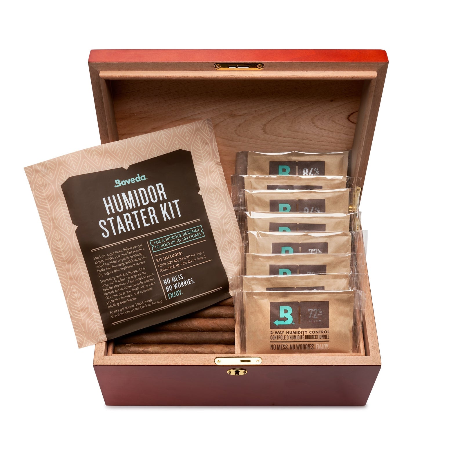 BOVEDA ACCESSORIES BOVEDA 100-COUNT HUMIDOR STARTER KIT