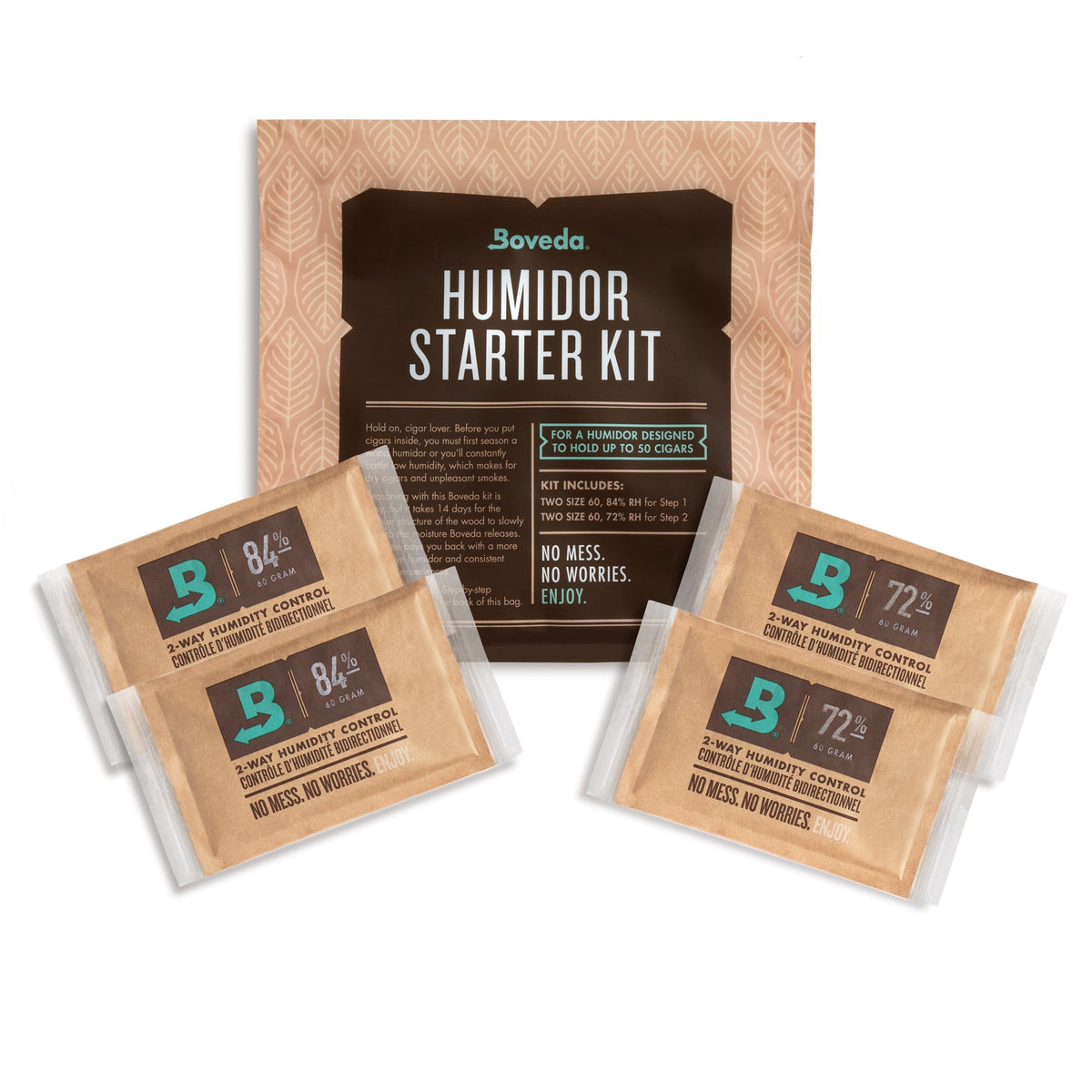 BOVEDA ACCESSORIES BOVEDA 50-COUNT HUMIDOR STARTER KIT