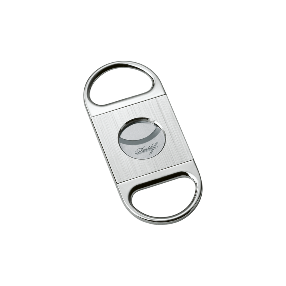 DAVIDOFF ACCESSORIES Double-Blade Cutter Stainless Steel Brushed