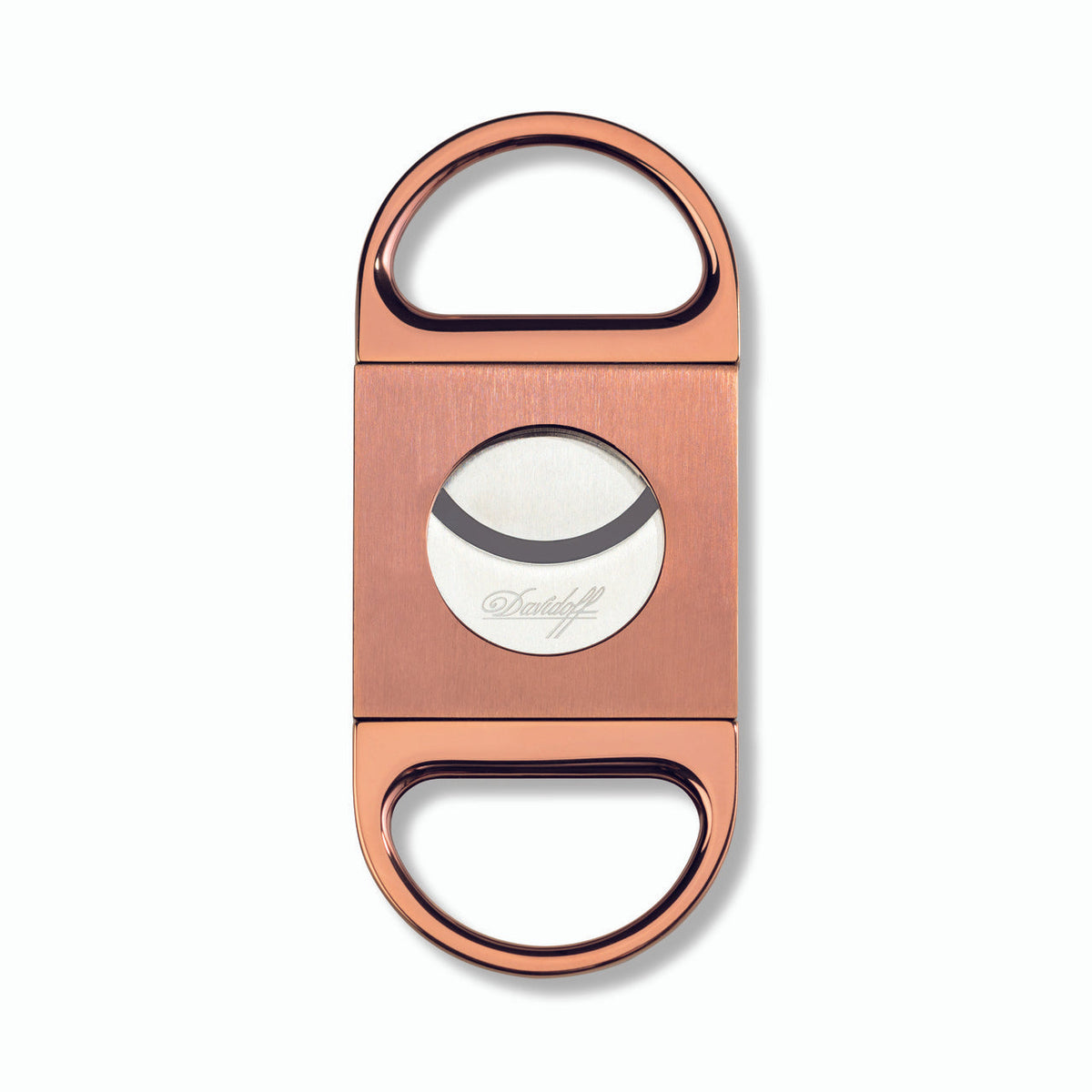 DAVIDOFF ACCESSORIES DOUBLE-BLADE CUTTER STAINLESS STEEL ROSE GOLD