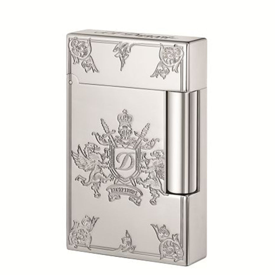 DUPONT ACCESSORIES [style_3597390212894] Bật lửa châm Xì Gà màu đen sọc ngang bằng kim loại - bên trong không chứa gas - hiệu S.T.Dupont ( Lighter without gas style no 16153)