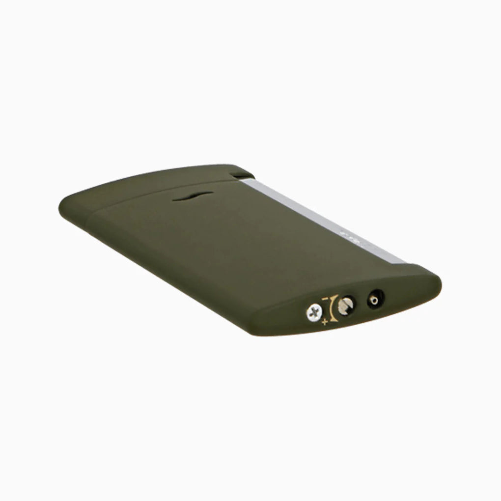 DUPONT ACCESSORIES [style_3597390235671] Bật lửa châm Xì Gà bằng kim loại LI SLIM 7 MATTE  KHAKI - hiệu S.T.Dupont code 027747