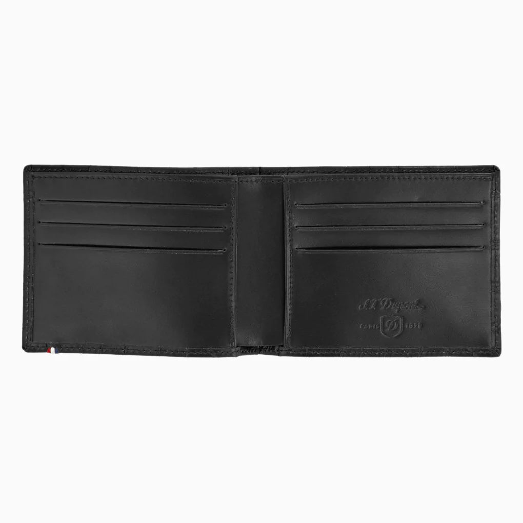 DUPONT ACCESSORIES [style_3597390251817] Ví da bằng da bò nhỏ màu đen 6CC HOLDER DANDY BLACK code 180060
