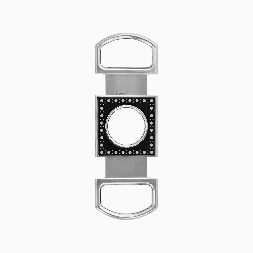 DUPONT ACCESSORIES [style_3597390264794] Dao cắt Xì gà bằng kim loại màu đen đính hạt hiệu S.T.Dupont (Cigar cutter style no 003424)