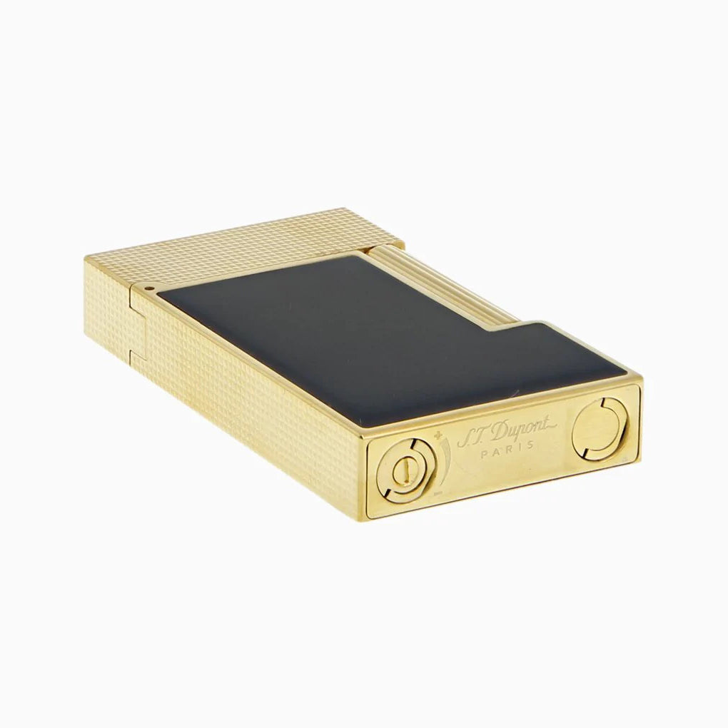 DUPONT ACCESSORIES [style_3597390273109] Bật lửa châm Xì Gà bằng kim loại LI L2 PDD YG AND MATTE  BLACK - hiệu S.T.Dupont code C16601